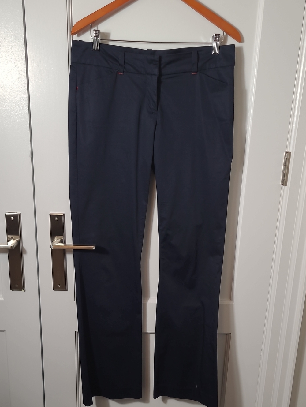 Tommy Hilfiger bootcut navy cotton pants. Size 8. Excellent condition.